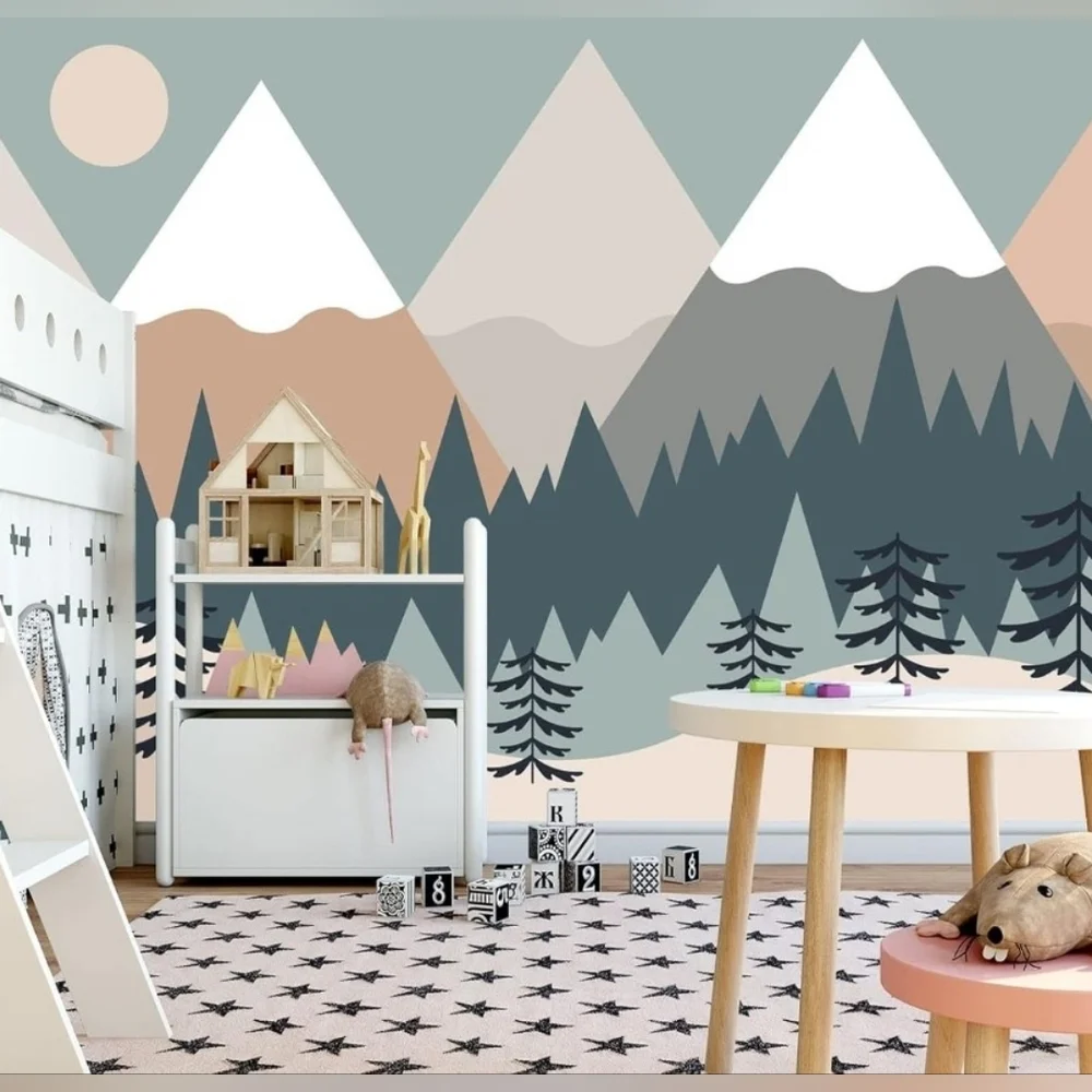 NEW Children’s Mountain & Forest Nursery Wall Mural 178